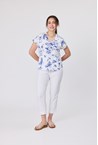 RESORT TOP - blue flora